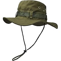 Amazon | [UltraKey] 典型的な軍隊作戦風格潅木密林帽子、内側と